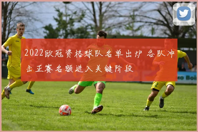 2022欧冠资格球队名单出炉 各队冲击正赛名额进入关键阶段